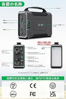 新品 IWASHNGP50ポータブル電源小型307.2Wh/96000mAhリン Amazon.co.jp: IWASHN GP50 ポータブル電源 小型 307.2Wh